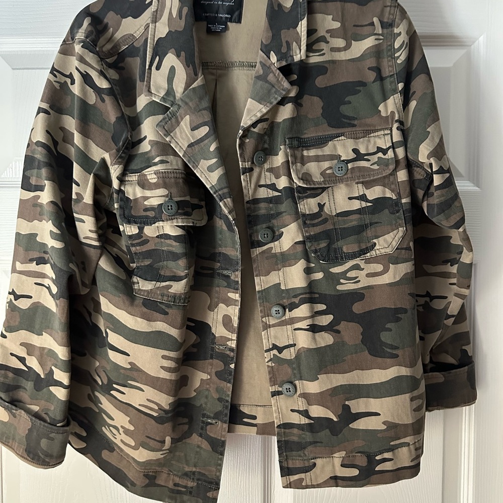 Sanctuary Camouflage Button-Up Jacket